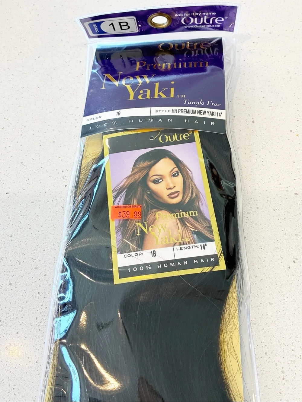 NWT Outre Premium New Yaki 100% Human Hair Weave 14